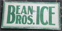 Vintage Bean Bros. ICE Metal Sign