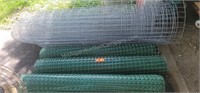 Assortment of Wire and Plastic Fencing