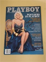 Anna Nicole Smith Autographed Playboy Magazine