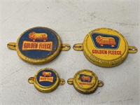 4 x Golden Fleece Drum Caps