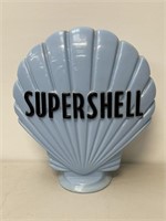 Genuine SUPERSHELL Blue Plastic Petrol Pump Globe