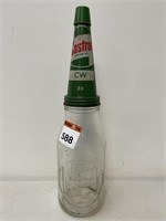 Castrol Z Quart Oil Bottle and Tin Top