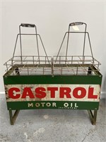 Castrol 12 Bottle Oil Rack with Screen Print Sign