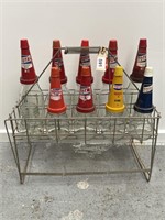 Selection TOTAL Plastic Tops on bottles and Rack