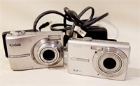 2 Kodak EasyShare Digital Cameras +