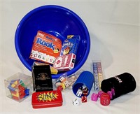 Bowl of Mixed Dice, Cards, Games +