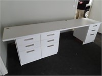 Laminated Reception Desk & Drawers 2660x600mm
