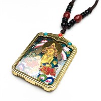 Tibetan Thang-ga Buddha Amulet Card