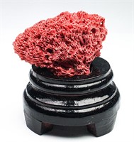 Natural Red Coral Ornament