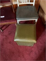 Assortment of Chairs & Foot Stool
