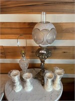 2 Lamps & 4 Candle Holders
