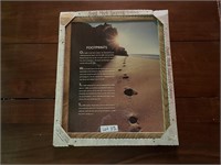 Footprints Picture w/frame