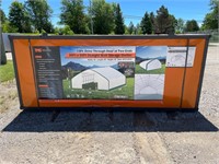 NEW 30' X 50' STRAIGHT WALL STORAGE SHELTER