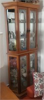 Display cabinet only no contents approx 76 inches