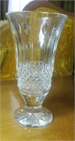 Crystal vase approx 7 inches tall