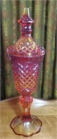 Amberina vase approx 14 inches tall