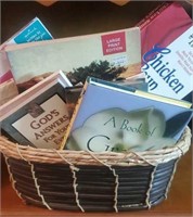 A basket of inspirational books