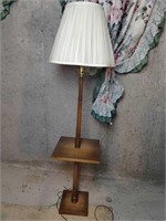Wooden Floor Lamp Table