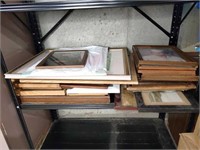 Wooden Picture Frames Pictures Full Shelf