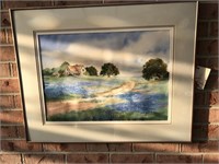 Karen mcCauley Painting of Farm scene