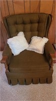 Vintage Brownish green chair