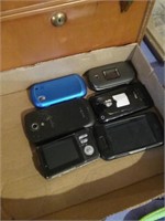 Group of six cell phones