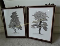 Trees | 2pcs of Framed Art