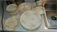 Over 20 pcs of Crooksville China Gold Rimmed