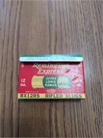 5 Remington express 12ga rifled slugs