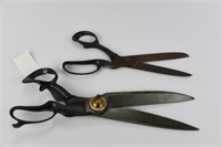 2 Pair of Vintage Linen Mill Shears
