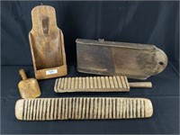 Group of Primitive Woodenware