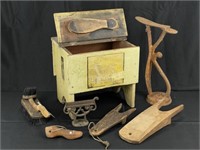 Shoe Shinning Box with Accessories