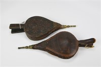 2 Sets of Early Hand Painted Bellows
