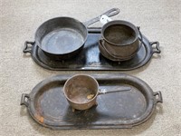 5 pieces of Cast Iron Cookware