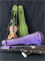 2 Vintage Violins with Cases