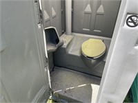 2 - Damaged Portable Toilets & 1 - Wash Station