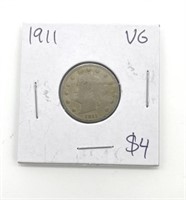1911 Graded V-Nickel Coin