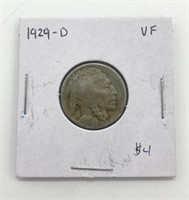 1929-D Graded Buffalo Nickel Coin