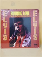 Rare Elvis Presley *Burning Love * LP 33 Record