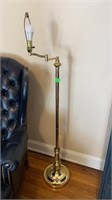 Floor Lamp Gold Color, No Shade, 54 Inches Tall