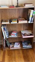 Book Shelf, 3 Shelves, Faux Wood, 30 x 10 x 42.