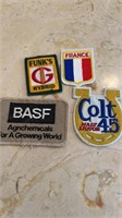 Lot of Collectible Advertisement Patches: BASF,