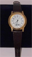 E. Howard Radio Controlled Watch With 
Leather