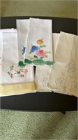Lot of Hand Embroidered Hand Towels