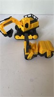 Pair of Construction Toys, 1 Says CAT