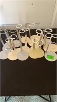 Lot of 18 Adjustable Height Doll Stands