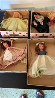 Lot of 4 Nancy Ann Storybook Dolls 
In Original