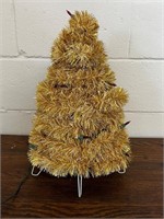 Vintage gold garland Christmas tree