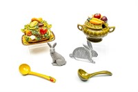 Vegetable Soup Tureens & Rabbit Decor