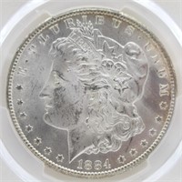 1884-CC Morgan Silver Dollar - PCGS Genuine